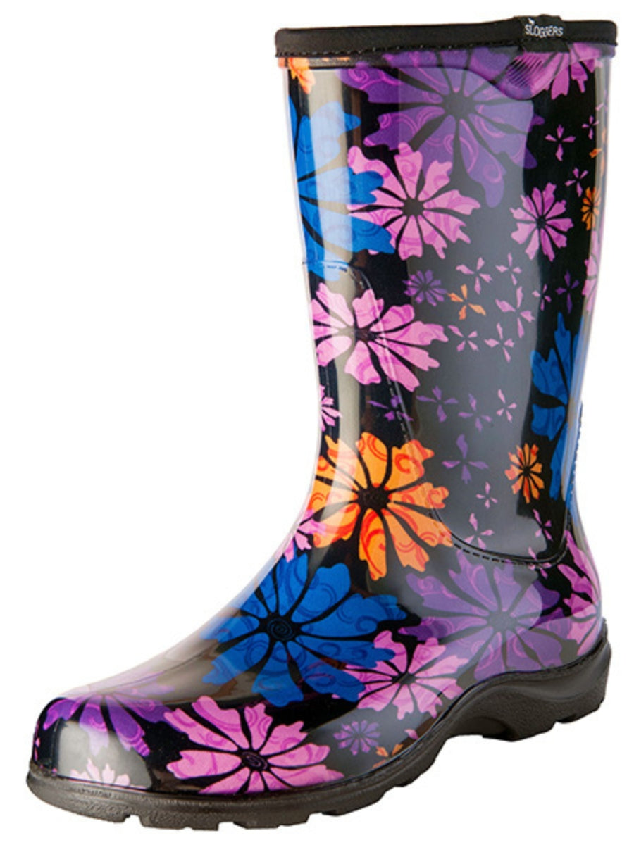 Flower Power Mid-Calf Boot